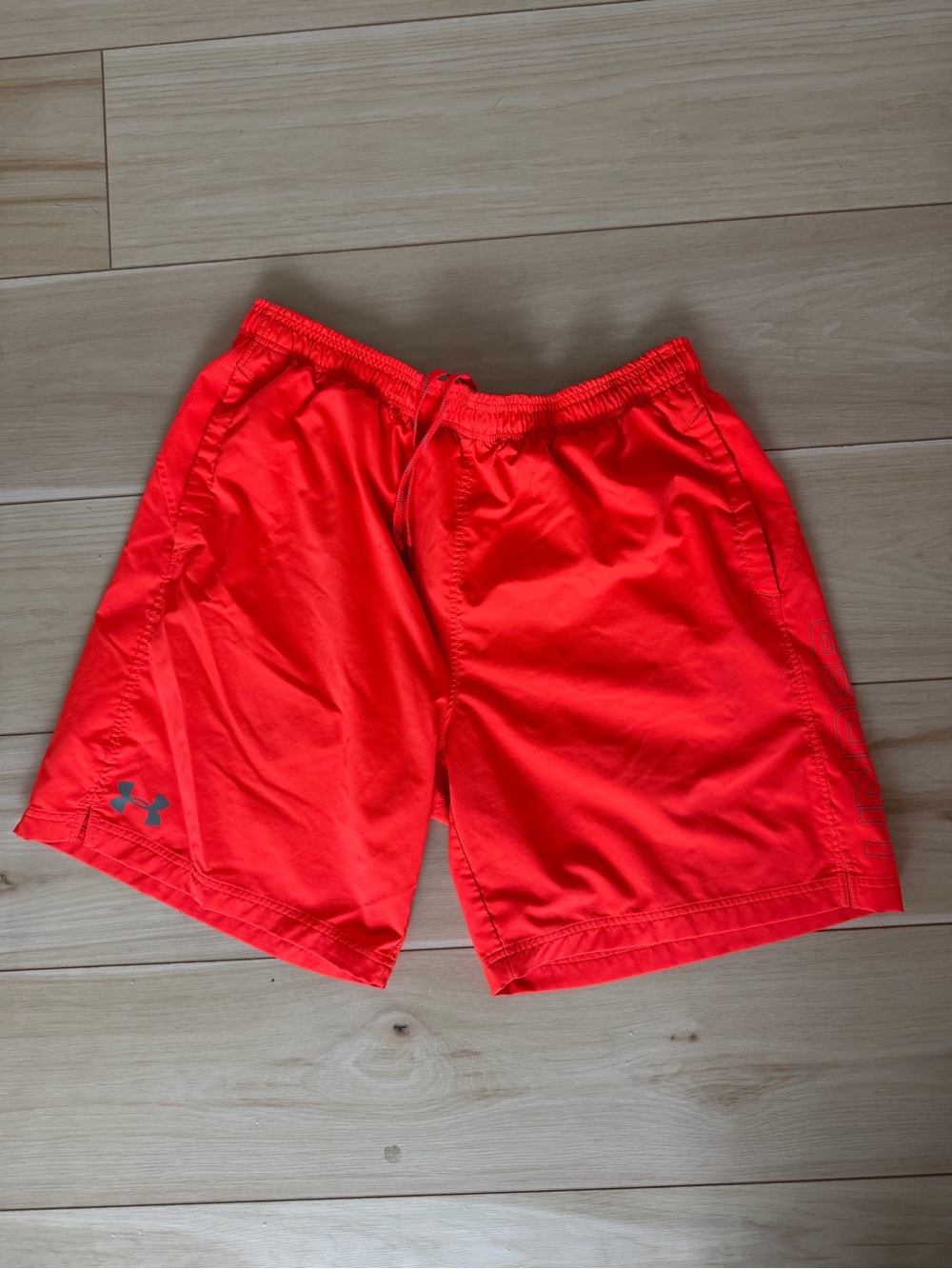 MENS Under Armour Bright Orange Performance Shorts